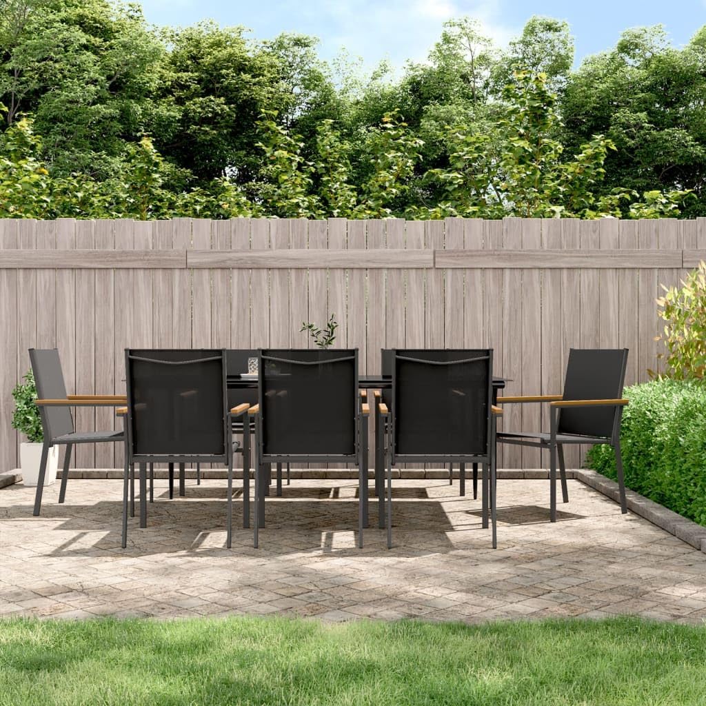Festnight Poly Rattan Sitzgruppe Gartenmöbel Set Garten Essgruppe 8 Personen Gartenmöbel Set mit 6 G