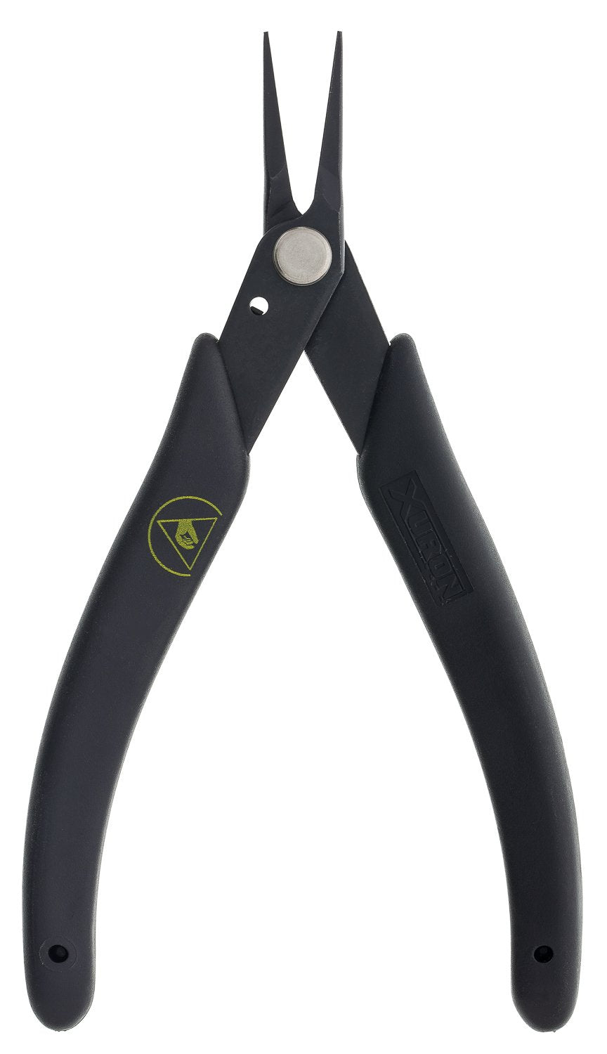 XURON 450AS Tweezer Nose Pliers - ESD Safe Grips with Static Control Grips, with Static Control Grip