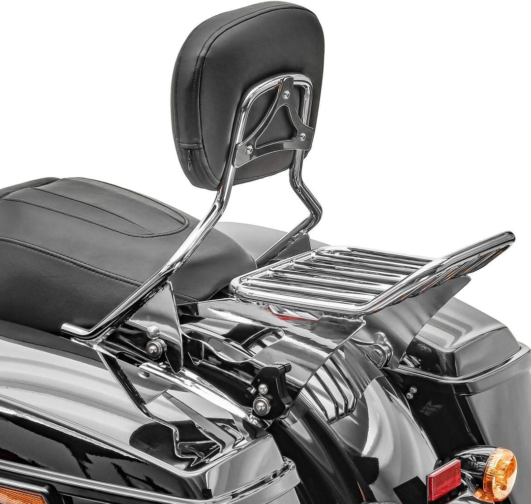 Sissybar + Gepäckträger W1 für Harley Davidson Street Glide Special 15-19 chrom