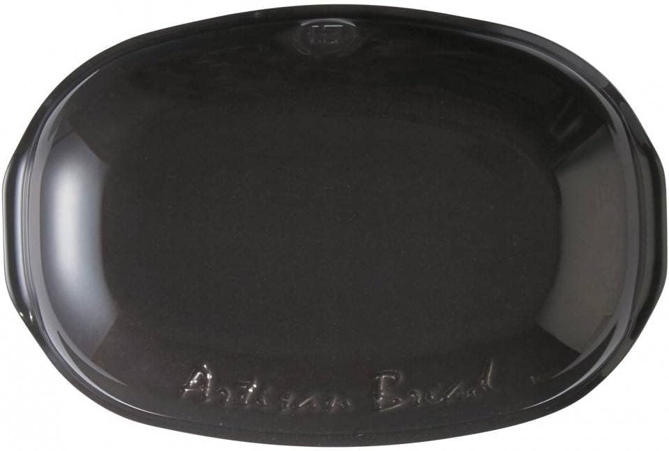 Emile Henry EH799501 Brot, Keramik, Kohlschwarz, 5 Liter Dunkelschwarz., Dunkelschwarz.