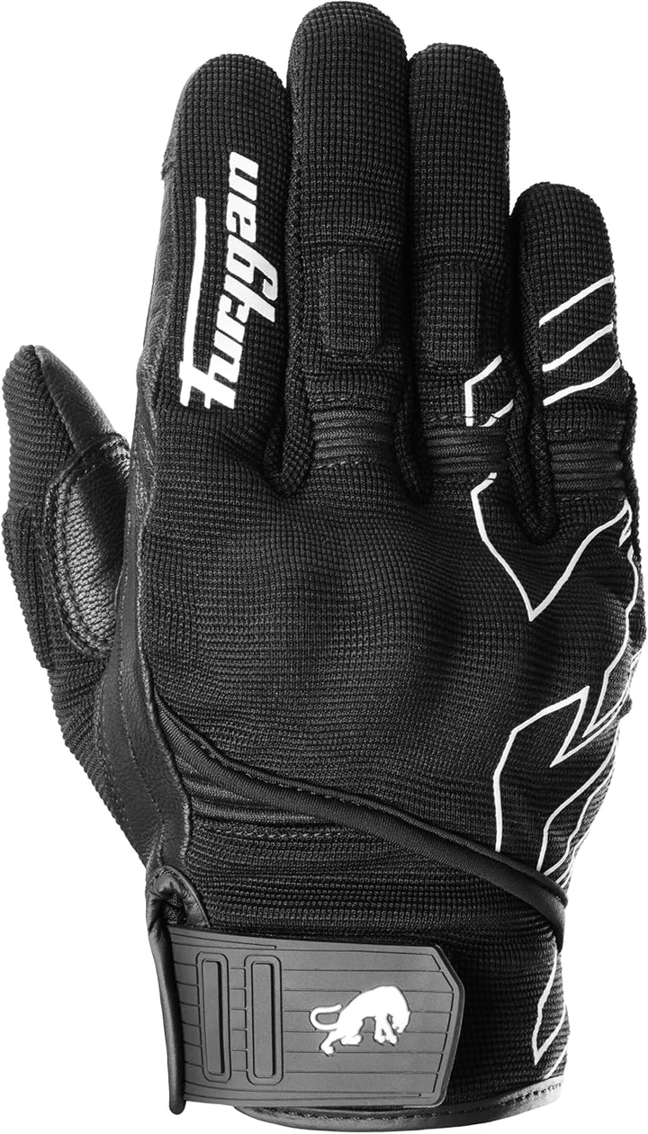 Furygan Jet NEON D3O - Motorradhandschuhe für Herren - 100% Lederhandfläche - Komfort - Sommerhandsc