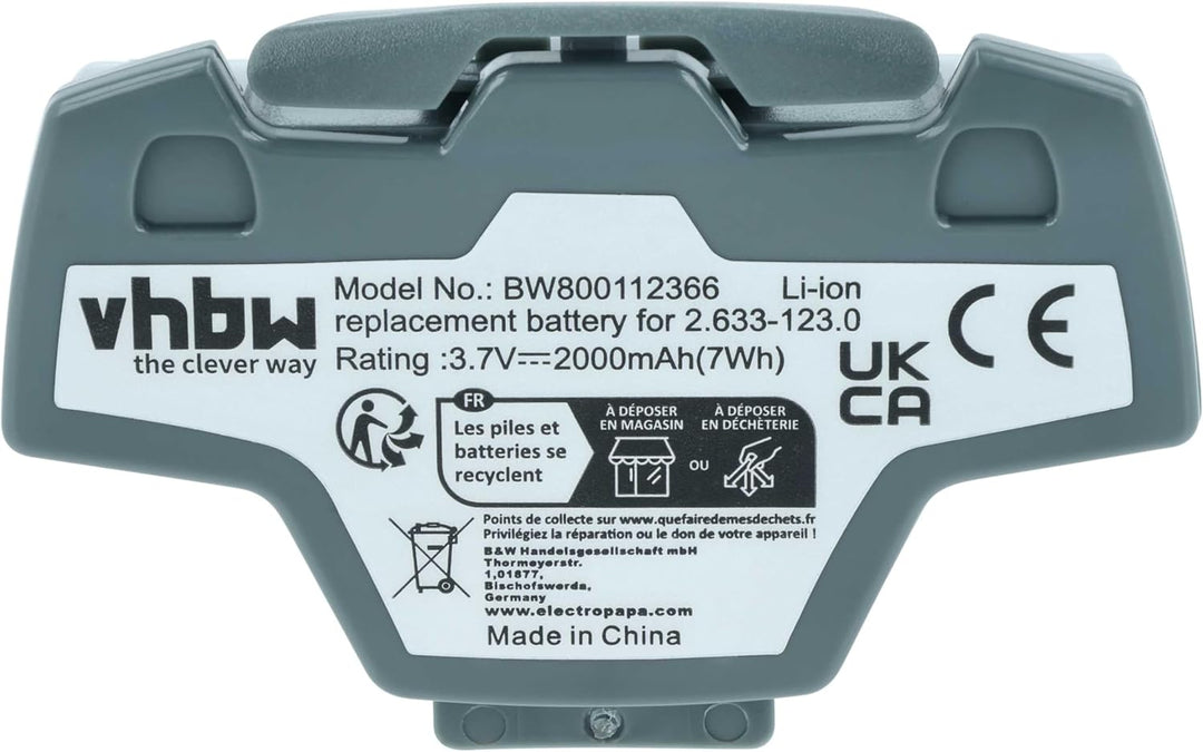 vhbw Akku kompatibel mit Kärcher WV5 Plus, WV50, 1.633-563.0, WV2 2ND, WV55, WV5, WV2 Premium Home C
