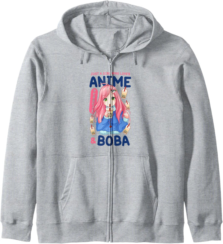 Kawaii Niedlich Anime Mädchen Otaku Japanisch Boba Tee Kapuzenjacke