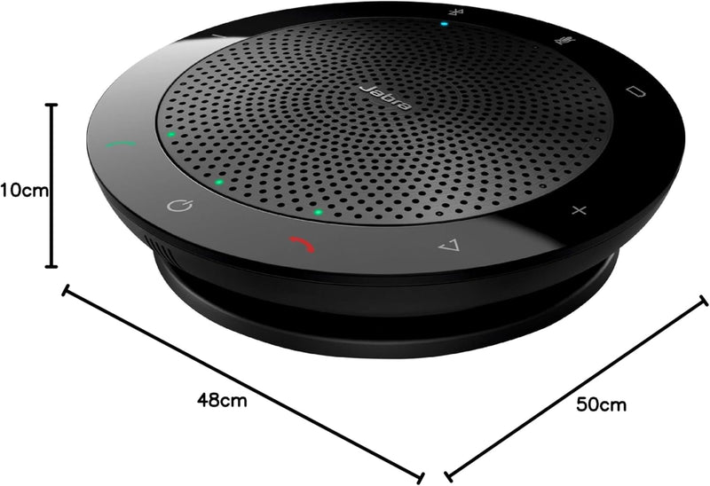 Jabra Speak 510 + Speaker Phone – Unified Communications Certified Portable Conference Speaker with