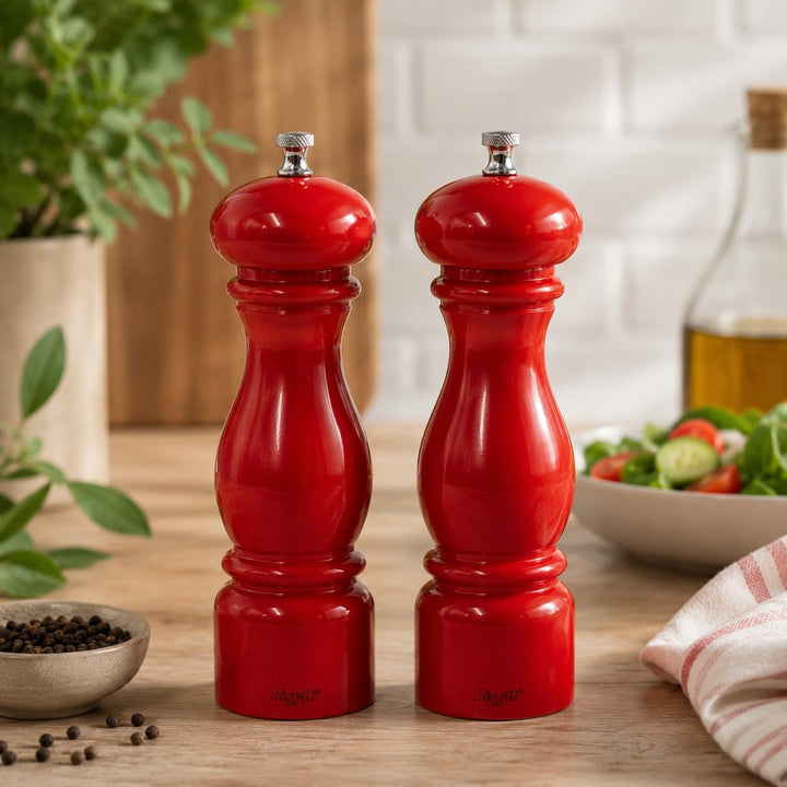 Bisetti 6250LRL Pfeffermühle, Buche, 22 cm, Rot