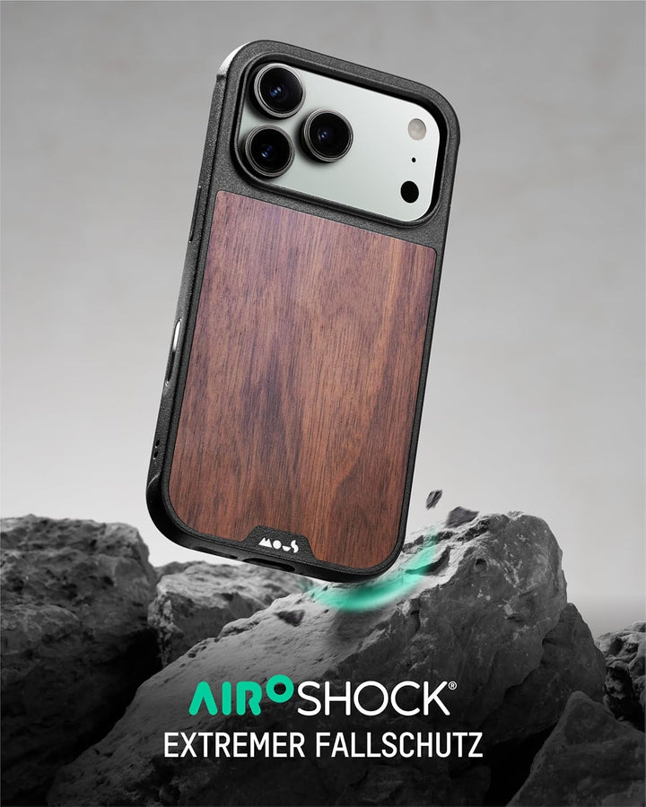 Mous Hülle für iPhone 17 Pro 6,3", kompatibel mit MagSafe [Kamerasteuerung Cover] - Limitless - Schü