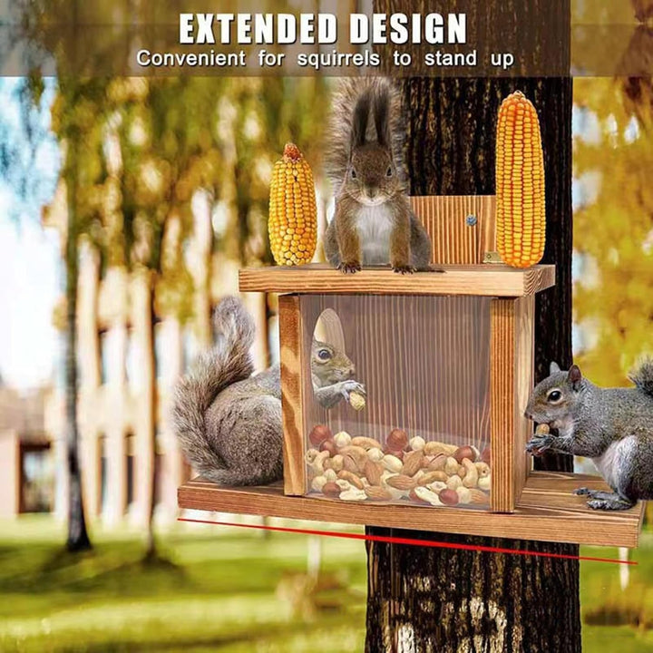 -Eichhörnchen-Futterspender, Eichhörnchen-Futterspender für draussen,Hinterhof-Nussstangen-Eichhörnc