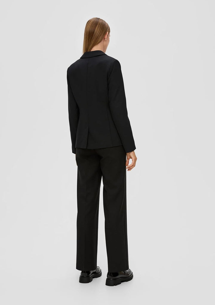 s.Oliver Blazer aus Viskosemix 36 9999_schwarz, 36 9999_schwarz