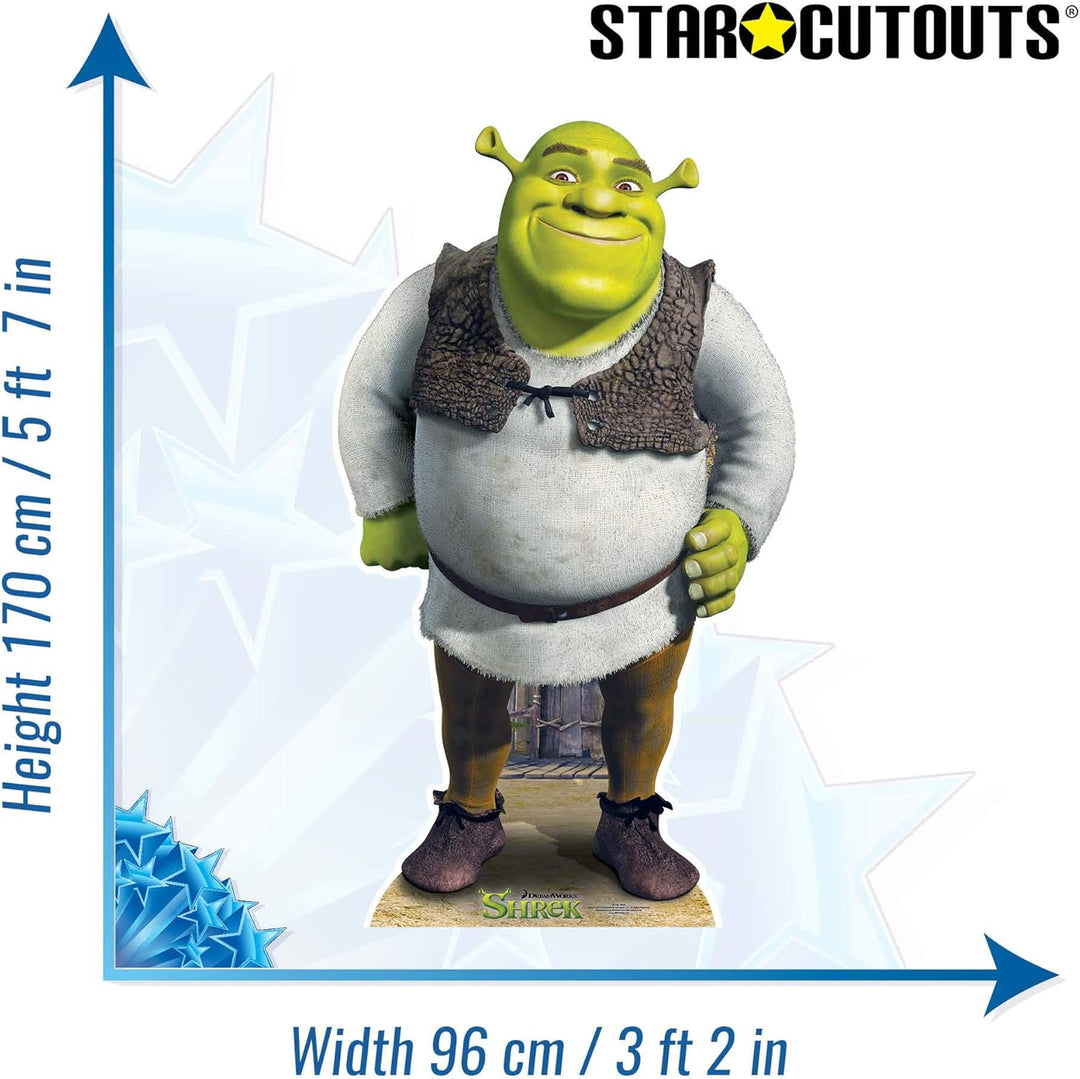 Star cutouts STSC785 Shrek Pappaufsteller in Lebensgrösse, Einfarbig, Lifesize