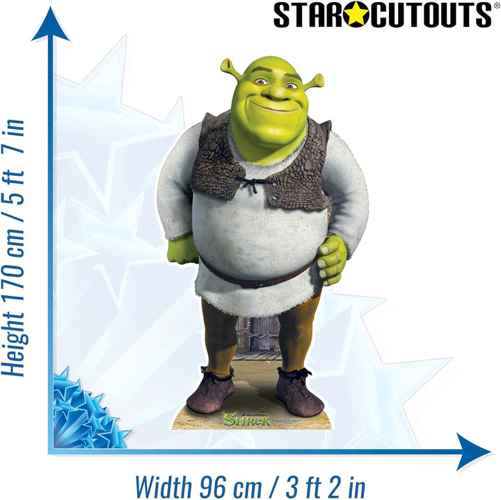 Star cutouts STSC785 Shrek Pappaufsteller in Lebensgrösse, Einfarbig, Lifesize
