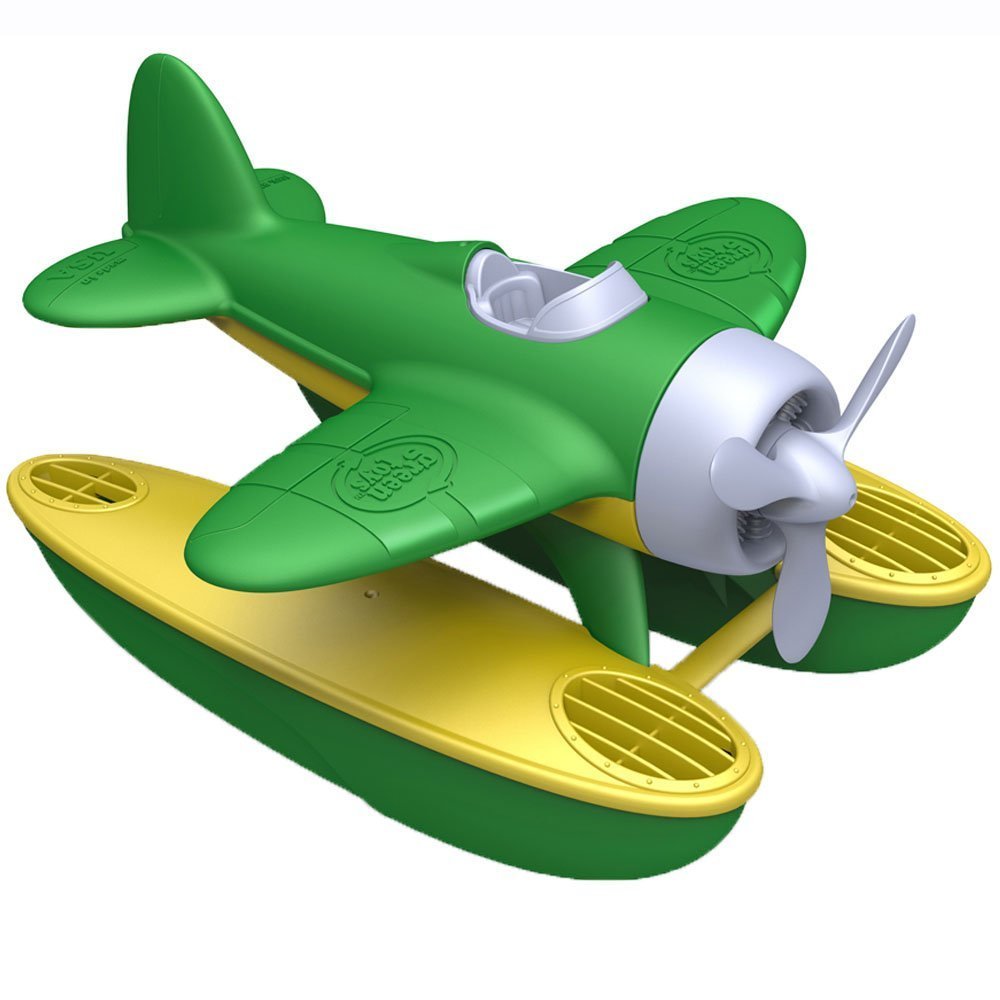 Green Toys 8601029 Wasserflugzeug, Badewannenspielzeug, nachhaltiges Badespielzeug für Kinder ab 12