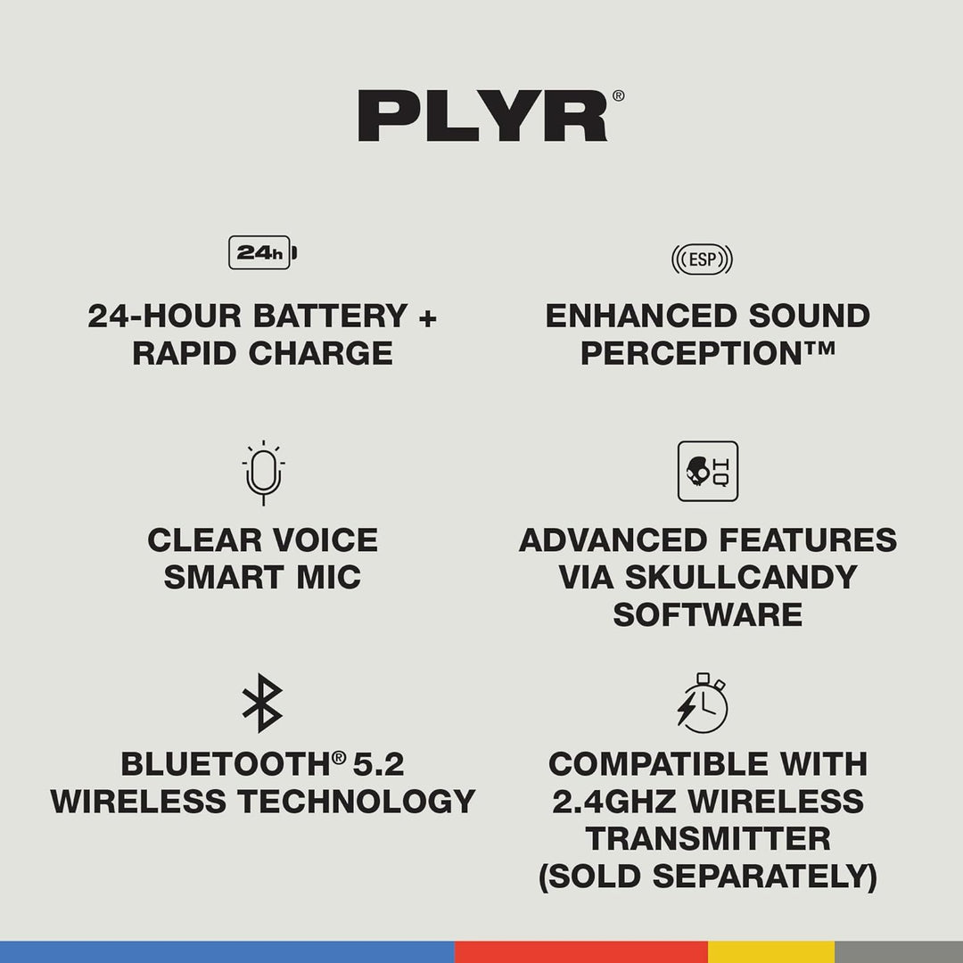 Skullcandy PLYR Kabelloses Multi-Platform Over-Ear Gaming Headset für Xbox, PlayStation und PC, Enha