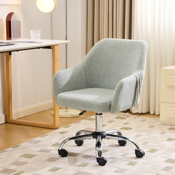 LEADZM Schreibtischstuhl, Bürostuhl, Drehstuhl, Sessel, Homeoffice Stuhl, höhenverstellbar, Snowflak