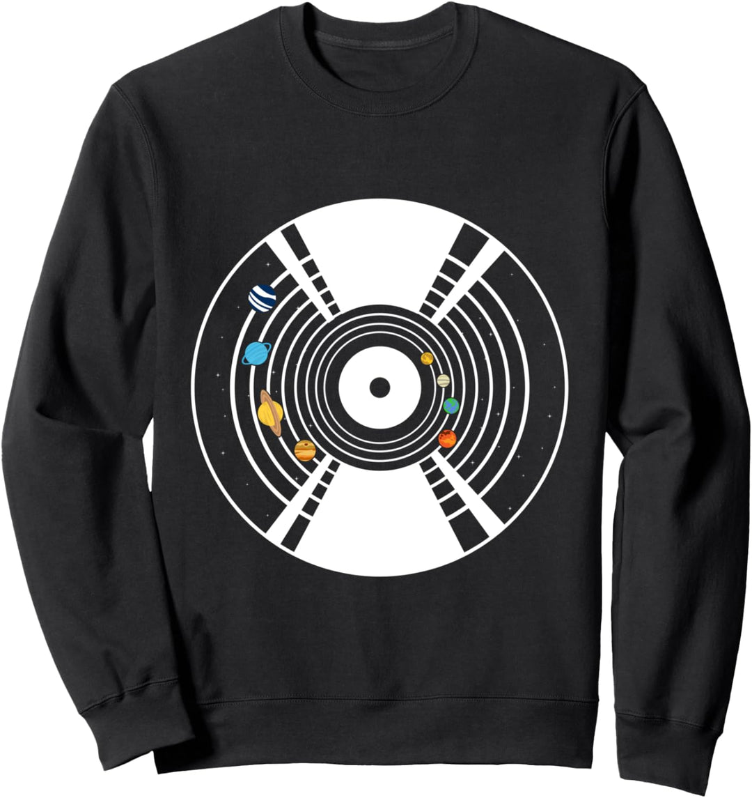 Universum Galaxy Schallplatte Vinyl Plattenspieler Geschenk Sweatshirt