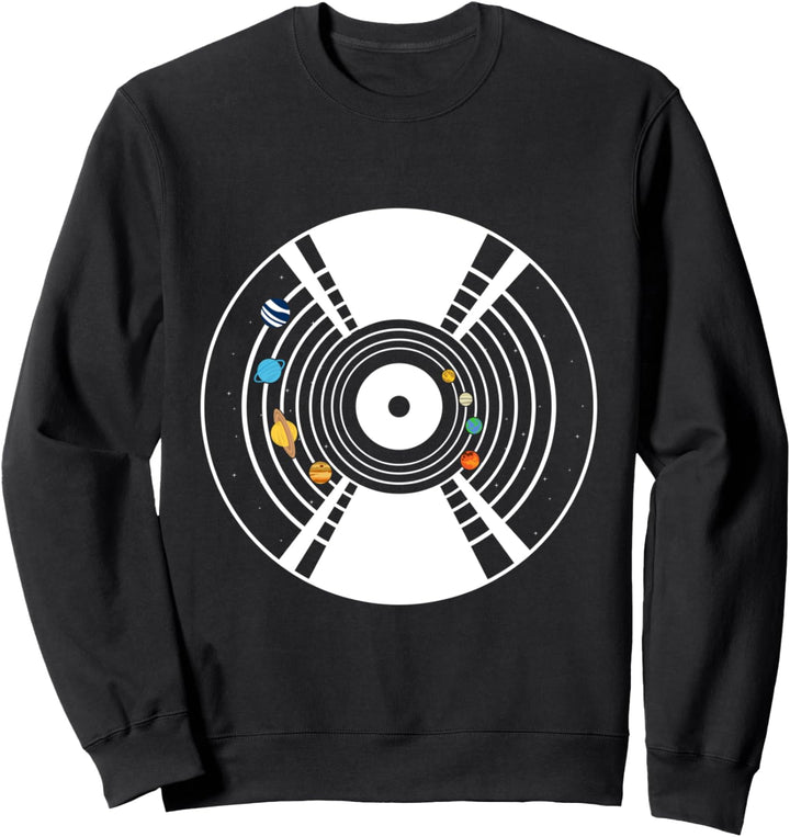 Universum Galaxy Schallplatte Vinyl Plattenspieler Geschenk Sweatshirt
