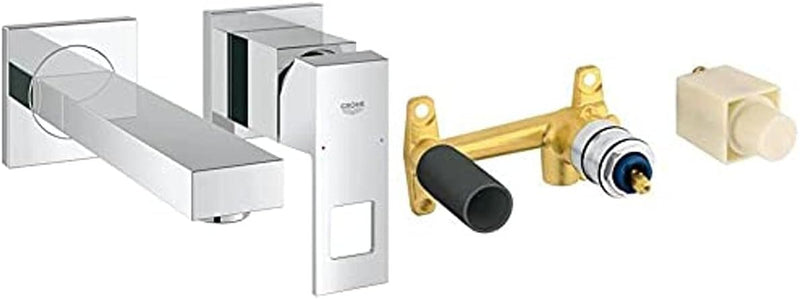 Grohe Eurocube 2-Loch-Waschtischbatterie (171 mm, Ausladung) 19895000 + Grohe Einhand Unterputz-Univ