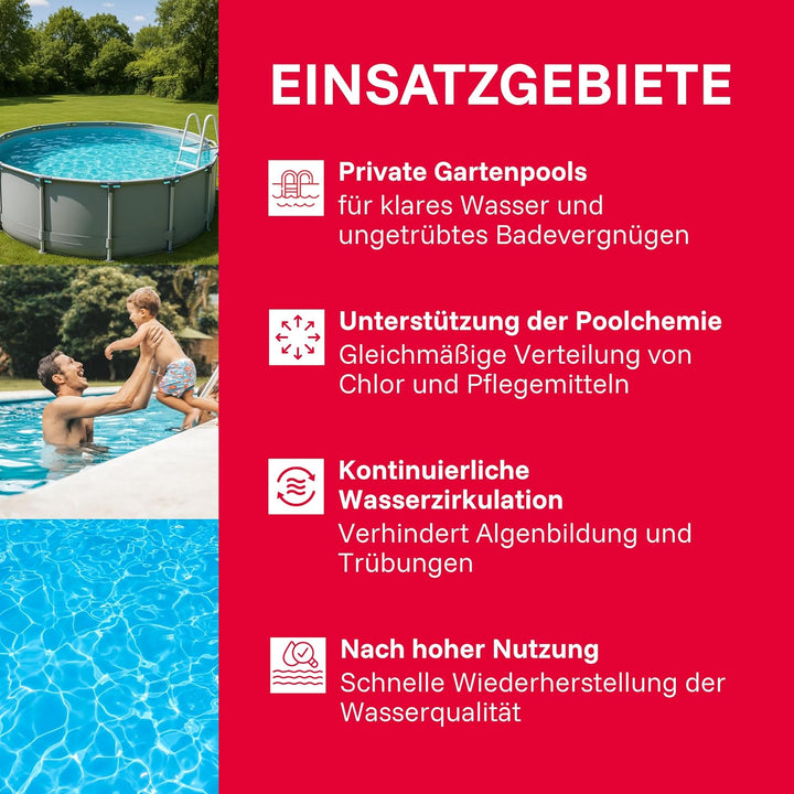 T.I.P. 30307 Schwimmbad Filter Set Sandfilteranlage SPF 180, bis 4.500