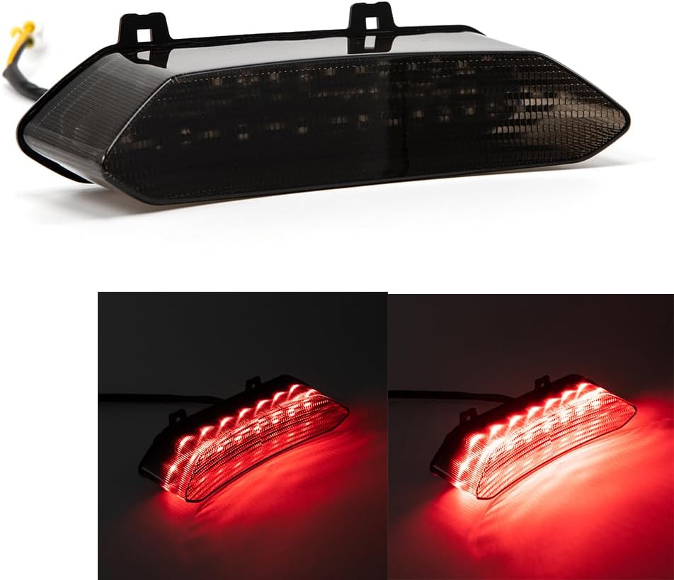evomosa Motorrad Bremsrücklicht Rücklicht Rotes Licht Bremsleuchte für Motorrad ATV Raptor 700R YFZ4