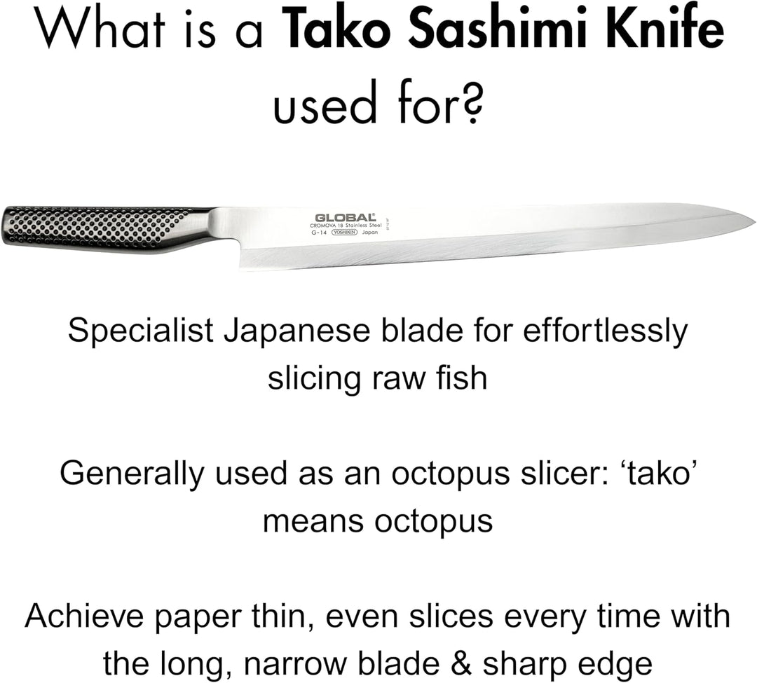 Global G-15 Fischmesser Tako-Schliff 30 cm