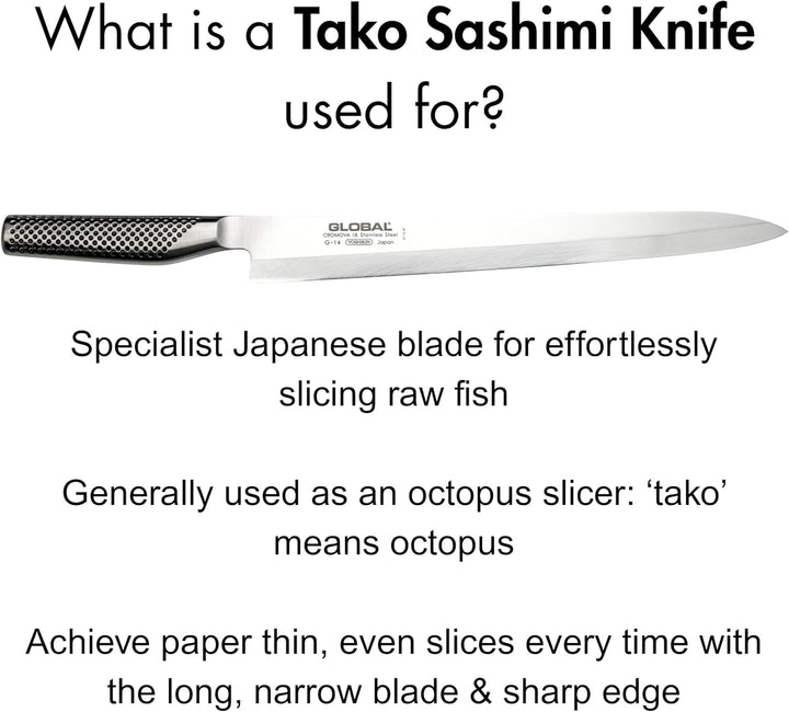 Global G-15 Fischmesser Tako-Schliff 30 cm