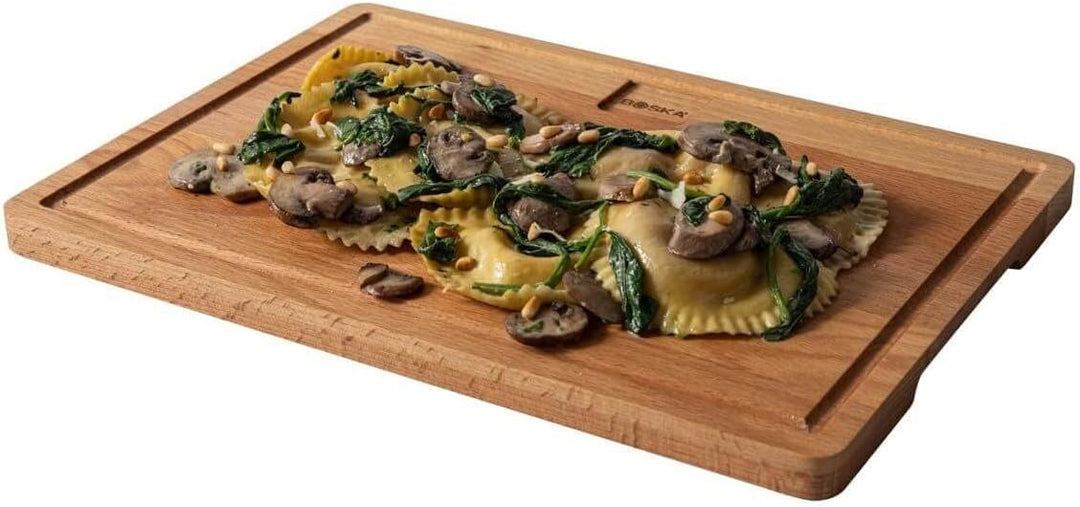 Boska Dining Board Amigo M/Servierbrett/Europäisches Buchenholz/Dinnerbrett mit Auffangrinne / 33 x