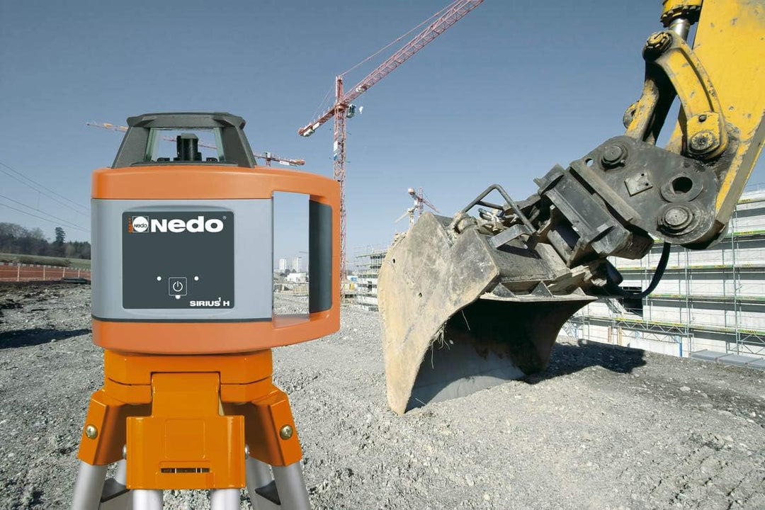 Nedo SIRIUS 1 H selbstnivellierender Rotationslaser im Set mit Stativ und Flexilatte Baulaser Nivell