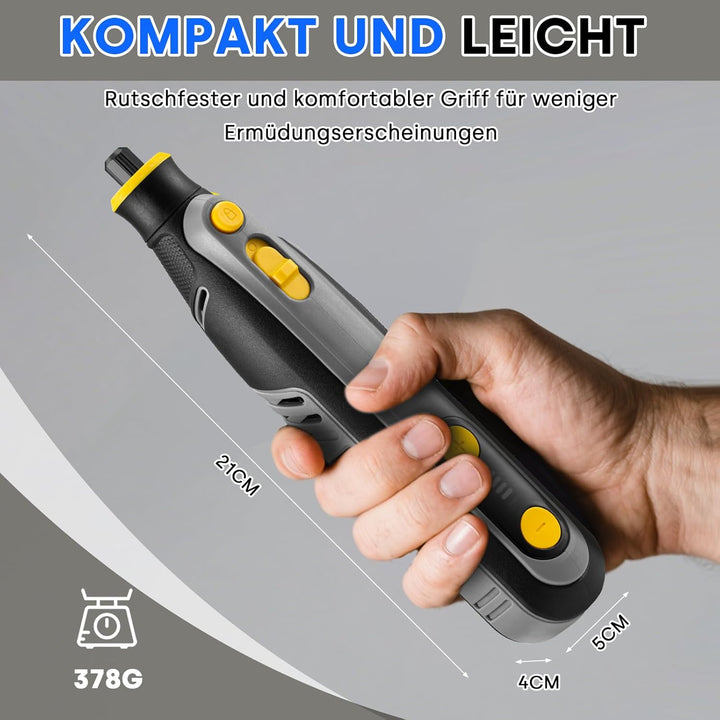 Enventor 8V Mini Multifunktionswerkzeug Akku, 2000 mAh, Rotationswerkzeug-Set, 5 Variable Geschwindi