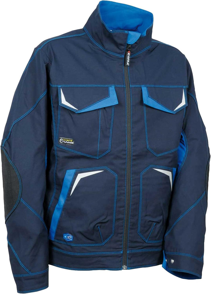 Cofra V480-0-02.Z46 Arbeitsjacke "Abrantes", marineblau / hellblau, Grösse 46 46 Navy / Blue, 46 Nav