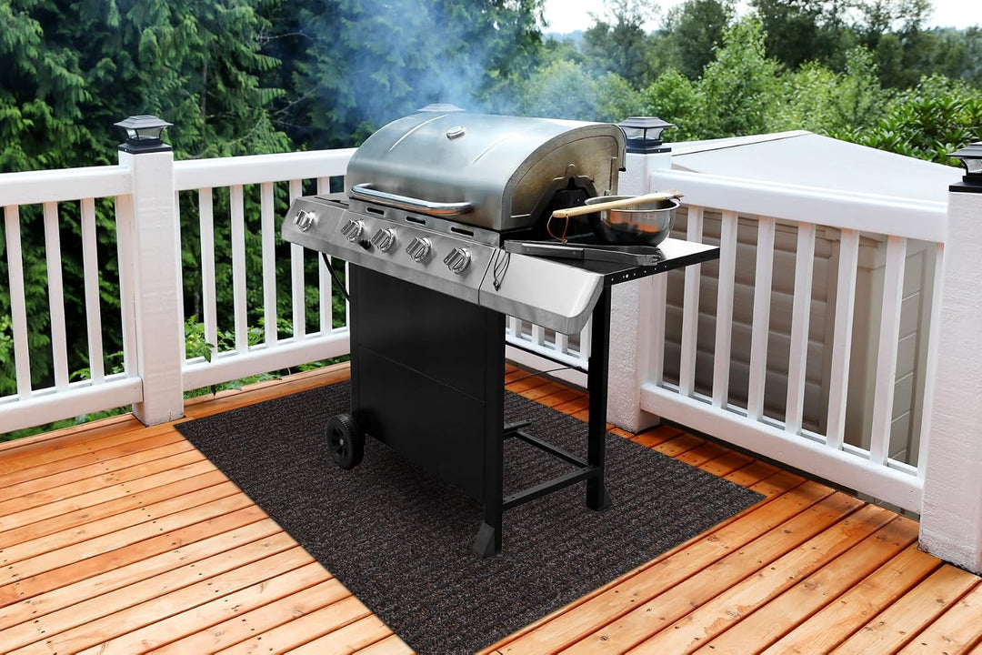 Grillschutzmatte GIN für die Terrasse draussen braun 120x120 cm Gin Braun 120x120 cm, Gin Braun 120x