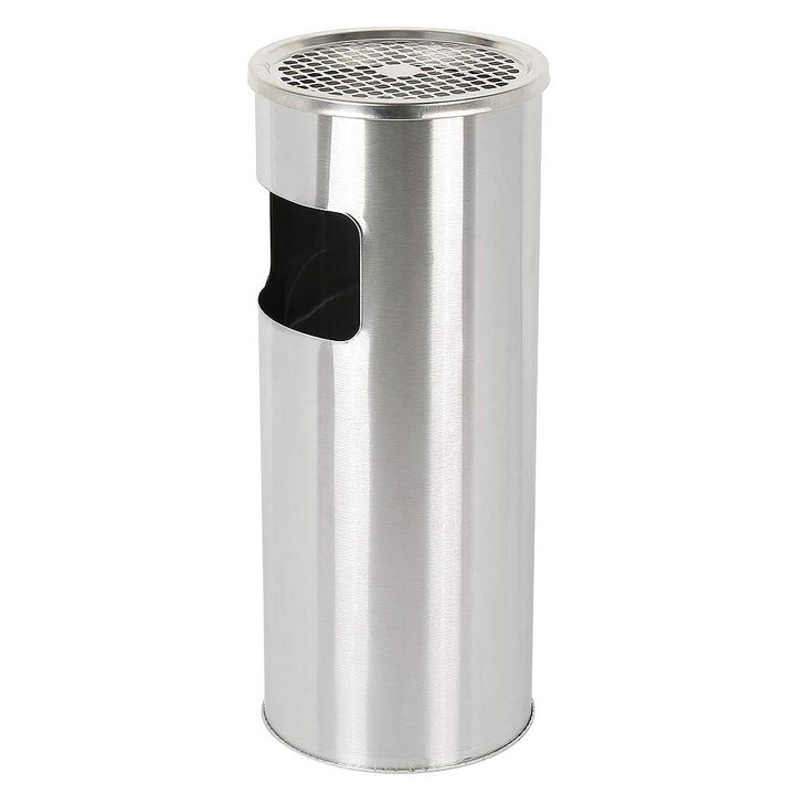 Aschenbecher für den Aussenbereich mit Mülleimer aus Edelstahl, 30 l, Abfalleimer, Standaschenbecher