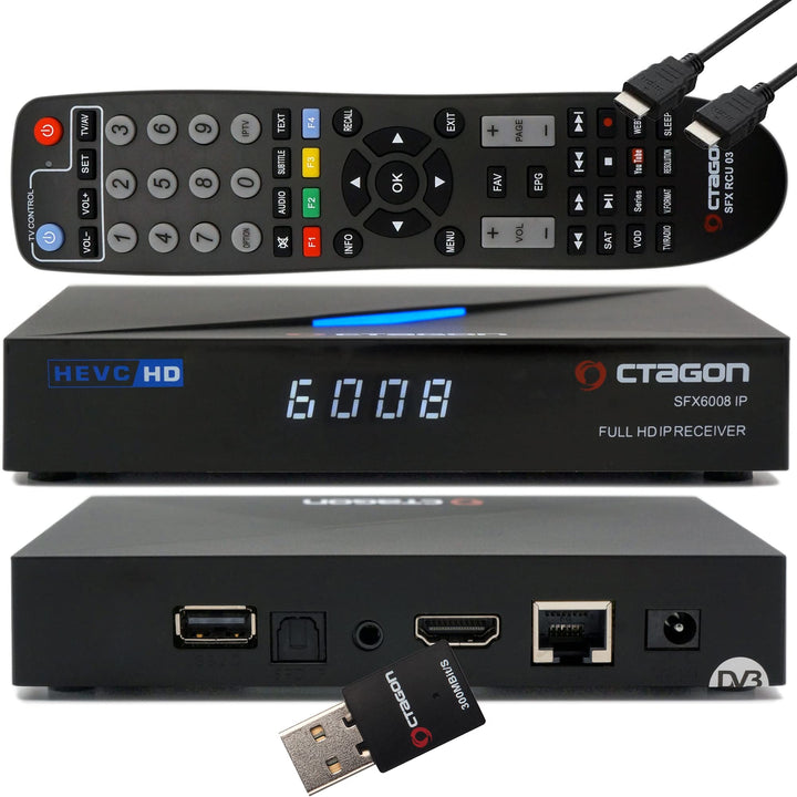 OCTAGON SFX6008 IP H.265 HEVC Full-HD E2 Linux Set-Top Box & Smart Receiver, Internet TV Receiver mi