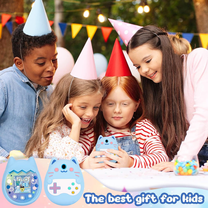 Silikon Hülle und Hartschalenkoffer kompatibel mit Tamagotchi Pix Virtuelles Haustierspielzeug, Schu