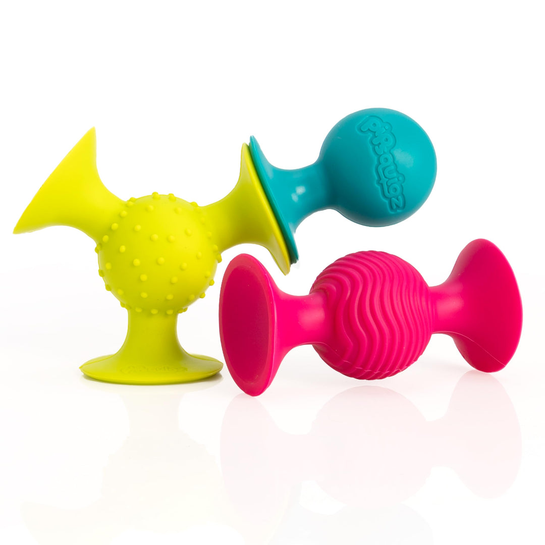 Fat Brain GREFA089-1 Pip Squigz Toy pipSquigz Rasselsaugnäpfe, pipSquigz Rasselsaugnäpfe
