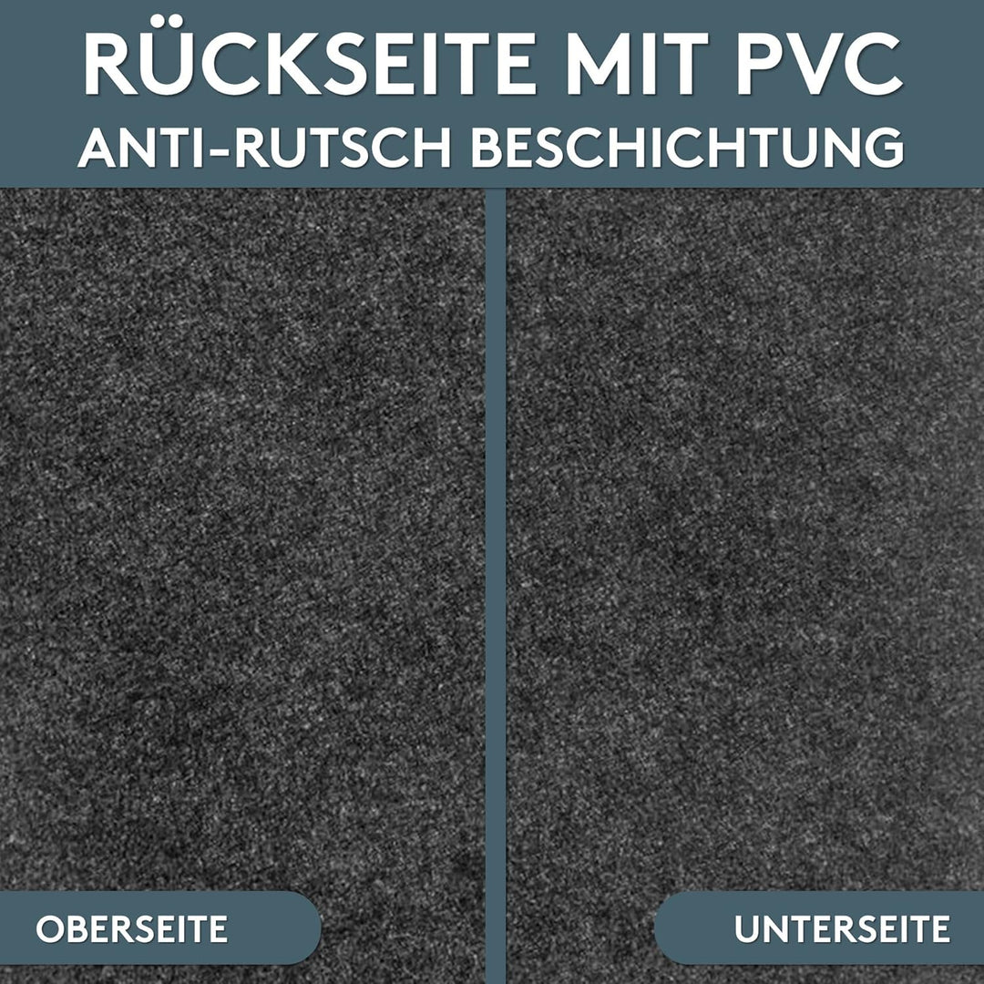 LILENO HOME Grill u. BBQ Matte 100 x 120 cm (Anthrazit) - als perfekte bodenschutz Unterlage für Gas