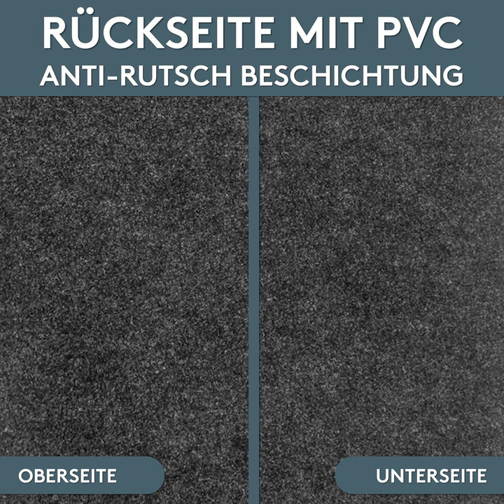 LILENO HOME Grill u. BBQ Matte 100 x 120 cm (Anthrazit) - als perfekte bodenschutz Unterlage für Gas