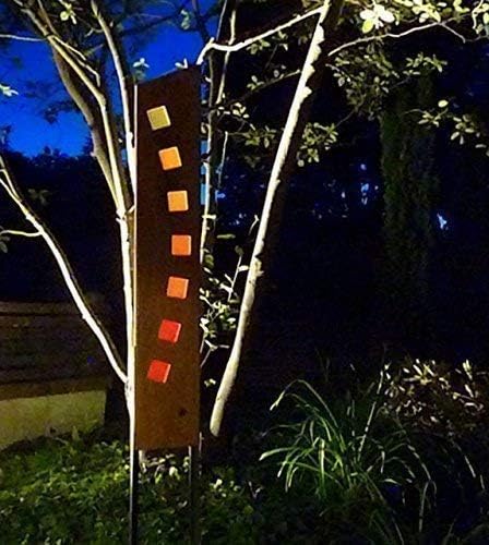Gartenskulptur aus Holz und Glas. Gartendekoration als Unikate handgefertigt und wetterfest