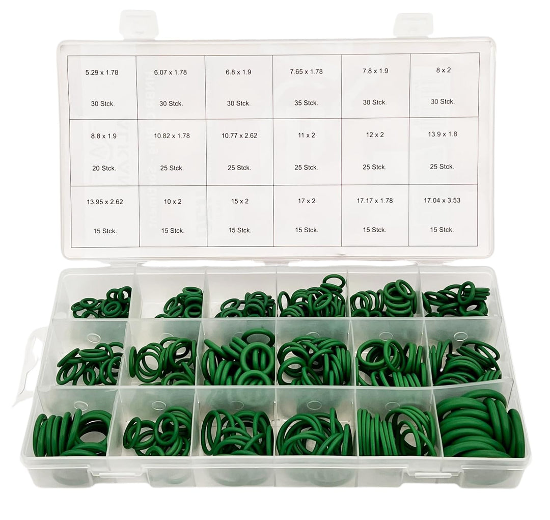 420 x HNBR O-Ring Sortiment Dichtring Dichtung Temperaturständig Klimaleitungen (im Aufbewahrungsbox