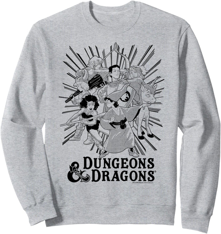 Dungeons & Dragons Group Shot Dark Tones Sweatshirt