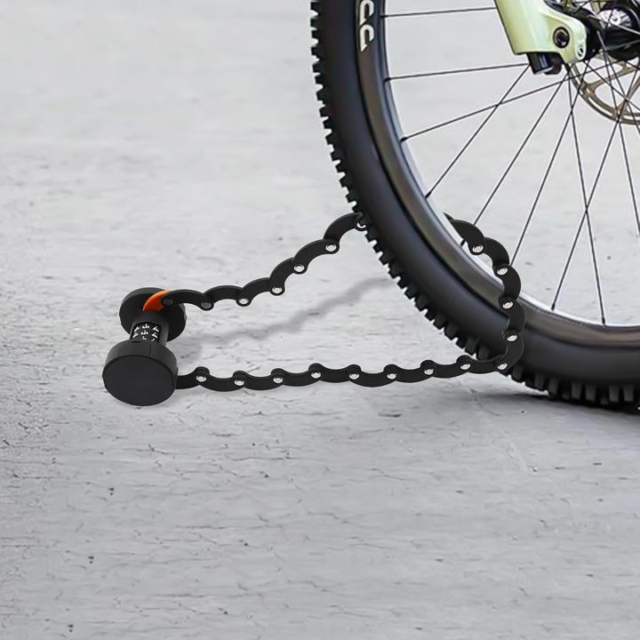 Fahrrad Faltschloss Zahlenschloss mit Schlüssel und Montagehalterung Fahrradschloss Hohe Sicherheit
