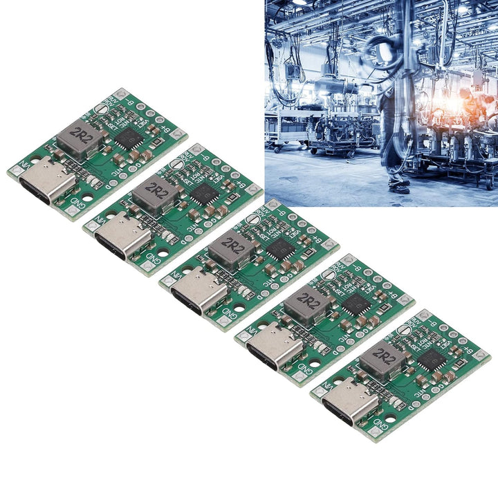 Type C Battery Charging Boost Board, 5PCS Circuit Protection Battery Charge Boost Module Multifunkti