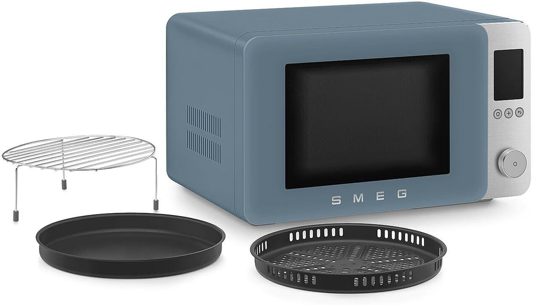 Smeg, Kombi-Mikrowelle, MOC02SBMEU, 9 Funktionen und 3 Kombinationen, 25 automatische Programme, Inv