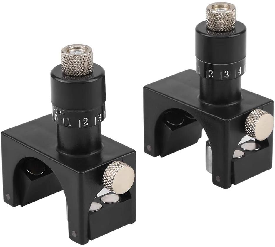 2 STK. Hobelmesser Einstellehre mit Holz Tragkoffer, Magnetisch Hobelmaschine Schneiden Einstellung