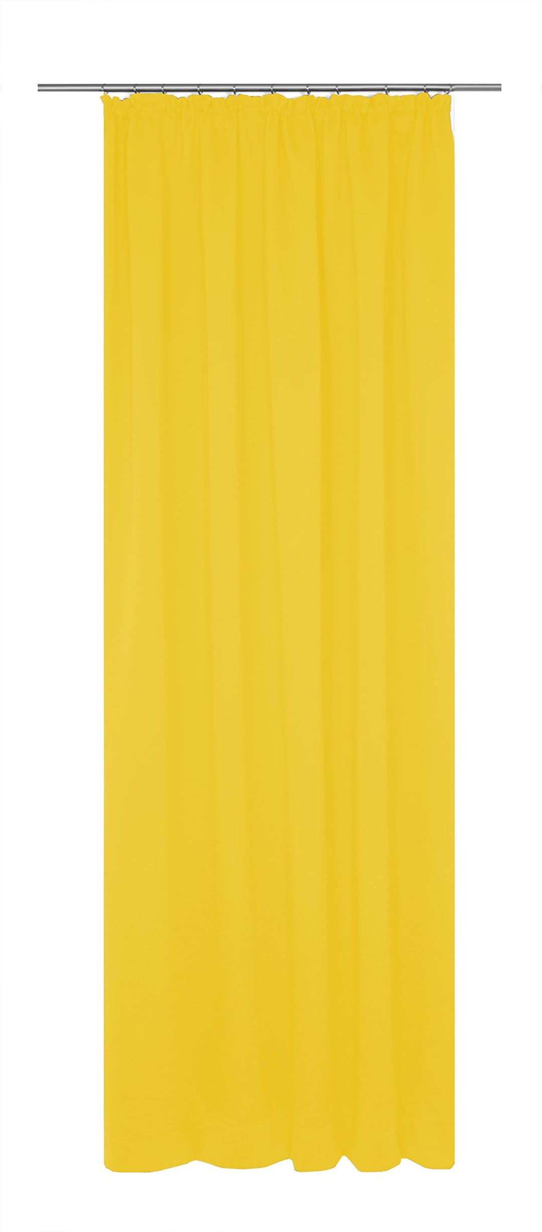 Wirth Fertigschal Dim Out mit Kräuselband, Polyester, Rapsgelb, 255 x 145 cm Rapsgelb 255 x 145 cm,