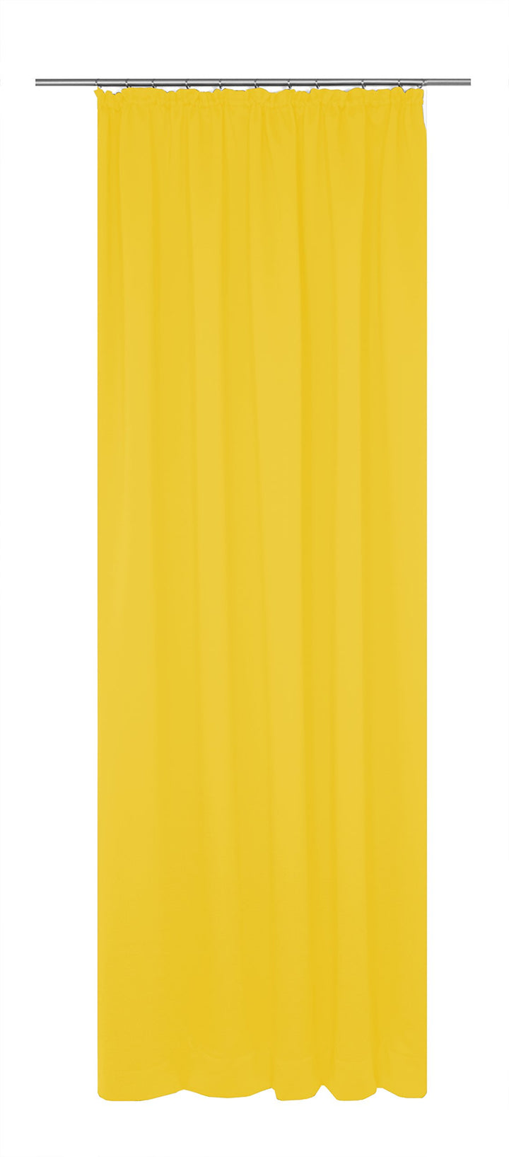 Wirth Fertigschal Dim Out mit Kräuselband, Polyester, Rapsgelb, 255 x 145 cm Rapsgelb 255 x 145 cm,