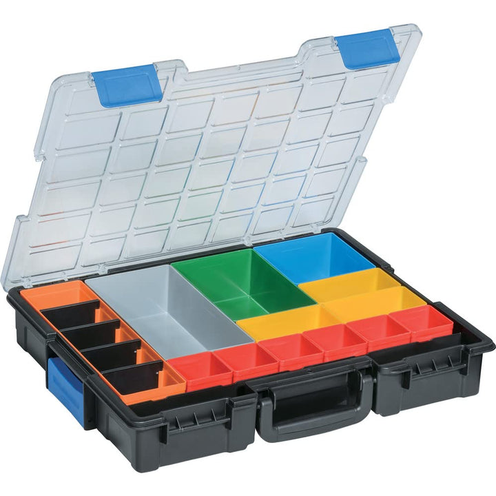 Allit Sortimentkoffer Euro Plus Pro K 44/18 aus Kunststoff Profi-Kleinteilekoffer mit Verbindungscli