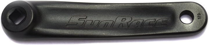SUNRACE Unisex-Adult Nero + Guarnitura City 3x7/8V 28/38/48 Denti x 170mm, Unica