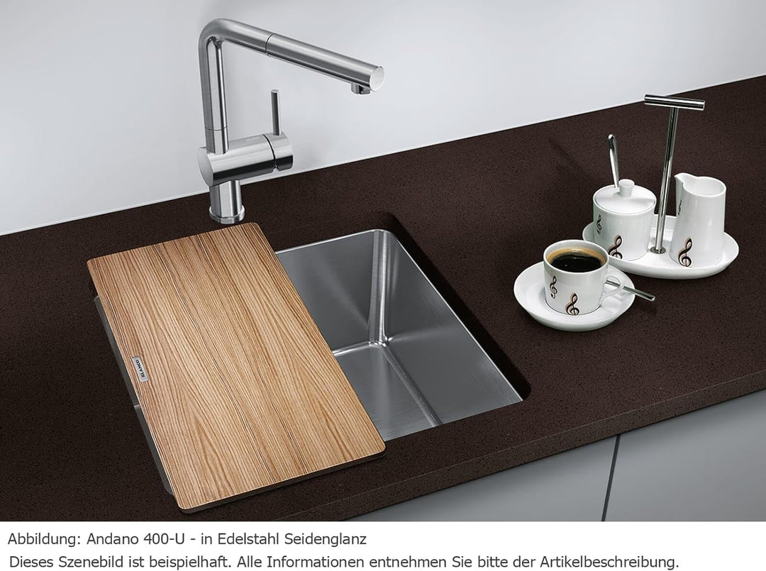 BLANCO ANDANO 400-U | Edelstahl | Einbauart: Unterbau | ohne Ablauffernbedienung | 45er Unterschrank