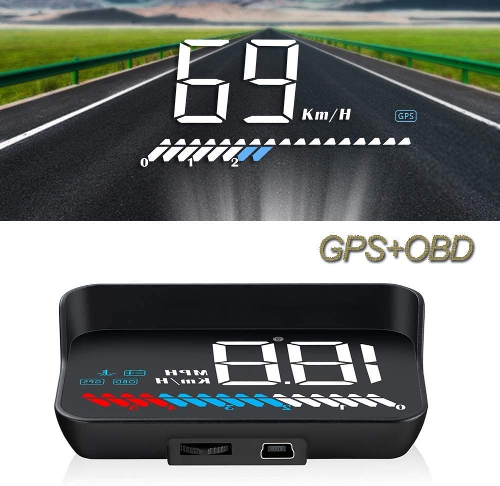 Head up display car HUD display OBD2 &amp; HUD display GPS, iKiKin 3.5 inch / 8.9 cm head up display, sp