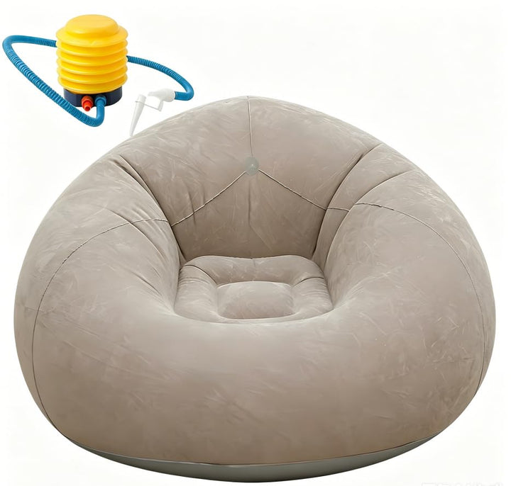 Luftsofa, Aufblasbare Couch, Aufblasbarer Sessel, 105x105x60cm Ultraweicher Inflatable Sessel, ohne