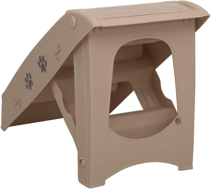 vidaXL Hundetreppe Klappbar Braun Haustiertreppe Katzentreppe Einstiegshilfe, Braun